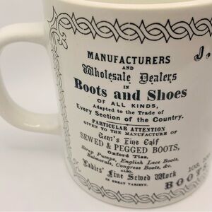 Vintage Advertising Mug – J. Punderford & Son Boots & Shoes Tannery